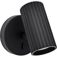 Eglo Portillo Wandlamp - GU10 - 11 cm - Zwart