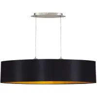 Eglo Landelijke Hanglamp Maserlo 100cm Zwart Met Goud