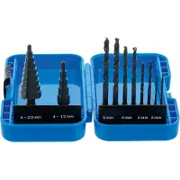 Bgs Stapelboor en draaiboorset HSS Ø 4 - 12 / 4 - 20 mm 2 - 5 mm 10-delig. (4-12 mm, 4-20 mm, 2 mm, 3 mm, 4 mm, 5 mm)