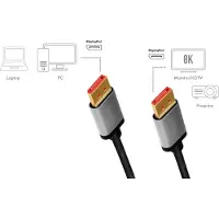 Logilink DisplayPort AV Aansluitkabel [1x DisplayPort - 1x DisplayPort] 1 m Zwart/grijs
