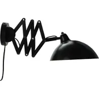 Dyberg Larsen Wandlampe , Futura, Zwart, Woonkamer, Metaal, Designer