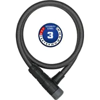 ABUS Fietsslot Kabelslot - Primo 5410K - Security level 3 - zwart - 85 cm - Geschikt voor stadsfietsen en kinderfietsen