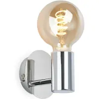 Briloner Wandlamp Kosol, dimbaar, chroom / zilver, Woon-/ Eetkamer, metaal, Modern, Wandlamp