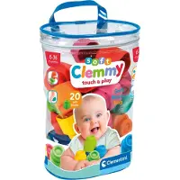 Clementoni Soft Clemmy - Stapelblokken - Baby Blokken - 20 Zachte Speelblokken - 6-36 maanden