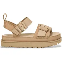 Ugg Dames Leren sandalen Goldenstar Villa mosterd (39), Leer, Plat, Gesp, Casual 1167392