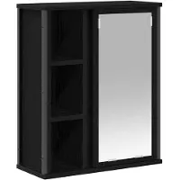 vidaXL Badkamerwandkast met spiegel 50x21x60 cm eikenkleurig