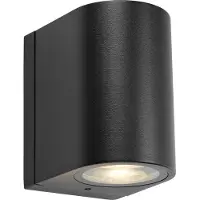 Markslöjd Wandlamp buiten Alor, dimbaar, zwart, Aluminium, Scandinavisch, Wandlamp buiten