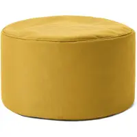 Lumaland zitzak poef | Compacte zitzak met 3-in-1-functie: comfortabele poef, handig tafeltje en stijlvolle voetenbank voor binnen en buiten I Met flexibele EPS-vulling | Ø 25 x 45 cm