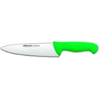 Arcos Kochmes , kleur: - Prof 292121, roestvrij staal Nitrum en mango, ergonomisch, groene polypropyleen kling, 20 cm lemmet, etalage