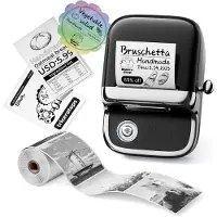 Phomemo M150 - Bluetooth Label Maker - Thermische Mini Printer - Draagbare Labelprinter - 203 DPI - Voor Organisatie en Creatieve Labels - Zwart