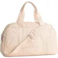 Cabau - Bloom Bag - Sporttas voor Vrouwen - Beige - 37,5 Liter - 5 Vakken + 2 Ritsvakken - Gym & Weekendtas - 50x27x20 cm