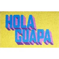 Kitsch Kitchen deurmat Streetstyle Hola Guapa geel