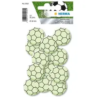 Herma 15025 Stickers Glow in the dark Voetbal mini - 7 stuks