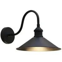 ROYALTECH Wandlamp Christer, dimbaar, zwart, Woon-/ Eetkamer, metaal, Vintage, wandlamp