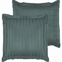 De Witte Lietaer Kussensloop Zygo Atlantic - 63 x 63 cm - Groen - Katoen Satijn