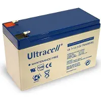 Ultracell UL7-12 VRLA AGM Loodaccu (12V, 7.0 Ah, T1 terminal)