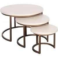Starfurn Salontafel Madison Zand 70cm set van 3