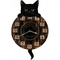 Nemesis Now - Wandklok - Zwarte Kat - 32cm