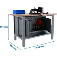 Simonwork (bancos De Trabajo) Bt6 Pro Werkbank 865x1800x750 Mm