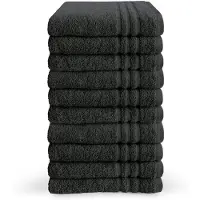Byrklund handdoeken 50 x 100 - set van 10 - 100% Katoen - Hotelkwaliteit - Zacht en Absorberend - Antraciet