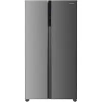 Heinner HSBS-HM532NFXE++ Amerikaanse Side-by-Side Koelkast 532 L – Full No Frost – LED Touch Display – Super Vriezen – Deur-open Alarm – RVS – 5 Jaar Garantie
