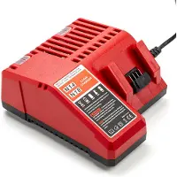 123accu Milwaukee oplader voor M14 en M18 accu's (14.4V-18V, 3A, huismerk)