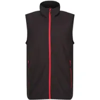 Regatta Heren Navigate Fleece Gilet (Zwart/Klassiek Rood)