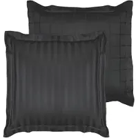 De Witte Lietaer Zygo Kussensloop - 100% Katoen-satijn - 50x60 - Ebony