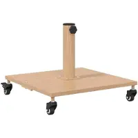 vidaXL Parasolvoet 26.75 kg Licht Hout Vierkant Verstelbaar