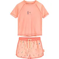 Playshoes UV-bescherming donkerblauw / groen / pastelroze