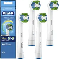 Oral-B Vervangende borstelkoppen - - Precision Clean EB20RB x4 - Blauw - Set van 4 - Dagelijkse reiniging