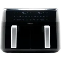 Tornado TAFT-1000-GS - Airfryer - Dubbele mand - 9l - 3100W - Heteluchtfriteuse - Zwart