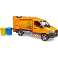 BRUDER Mercedes Sprinter vuilniswagen met 2 containers
