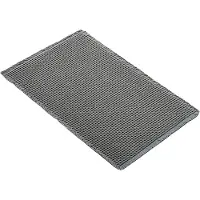 Happiq Badmat Fioren - Voor badkamer - Douchemat - Grijs - 60x90cm - Absorberend & antislip - Boho stijl