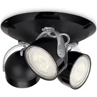 Philips myLiving Plafonnier LED Dyna 3 x 3 W Noir 532333016