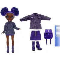 Rainbow High Junior High Special Edition Doll - 23 cm - Krystal Bailey - Paars - Modepop