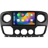 Happiq Autoradio met bluetooth - Carplay - Voor Nissan NV400/ Opel Movano/ Renault Master III (2010-2021) - Geschikt voor Apple en Android - Stereo - Navigatie - Navigatiesysteem auto - 2GB 64GB