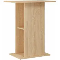 vidaXL Aquariumstandaard Sonoma Eiken 60,5x36x72,5 cm Bewerkt Hout
