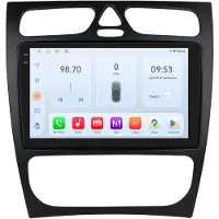 Happiq Autoradio met bluetooth - Carplay - Voor Mercedes-Benz C-Klasse / CLK-Klasse (W203 / W209 / S203 / A209 / W168) - Geschikt voor Apple en Android - Stereo - Navigatie - Navigatiesysteem auto - 3GB 32GB