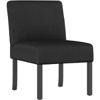 vidaXL Stoel stof zwart