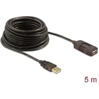 DeLOCK actieve USB naar USB verlengkabel - USB2.0 - tot 0,5A - 5 meter