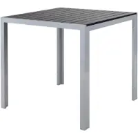 Happyment Tuintafel Zyrell - Aluminium - Voor binnen en buiten - Vierkante vijzettafel tuin - Bistrotafel - Eettafel - Hitte- en Weerbestendig - Groen