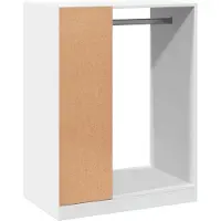 vidaXL Kledingkast 77x48x102 cm bewerkt hout wit