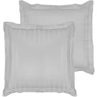 De Witte Lietaer Zygo Kussensloop - 100% Katoen-satijn - 60x60 Cm - Silver