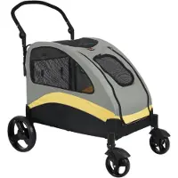 Happyment Hondenbuggy Opulence - Inklapbaar - Voor middelgrote honden - Tot 55KG - All terrain - Comfort