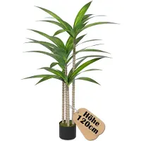 LZQ 120cm Kunstmatige Braziliaanse IJzerboom Kunstmatige Planten Groot Voor Binnen- En Buitenruimte Kunstplanten Zoals Echt Met Pot Kunstboom Decoratie Voor Thuis Woonkamer Slaapkamer Ongeveer