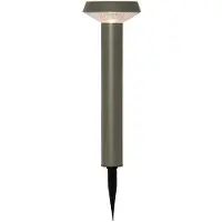 Star Trading LED grondspies lamp Casa, groen, hoogte 45 cm Casa, groen, Roestvrij staal, Modern, Solar buitenverlichting
