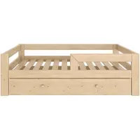 Need Sleep – Kinderbed met Lade 140x70 cm – Houten Bed met Opbergruimte – Montessori Stijl – Laag Eenpersoonsbed