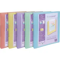 Exacompta Kreacover Pastel 30 mm Ringband PP (Polypropeen) A4+ 2 Ringen Assortiment 54779E 15 Stuks