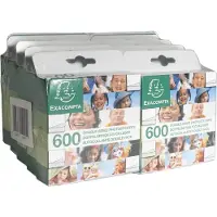 Exacompta 10x Etuis 600 zelfklevende fotohoeken - dubbelzijdig - Wit - 12991E